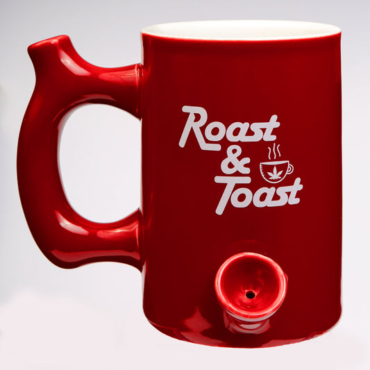Red "Roast and Toast" Mug