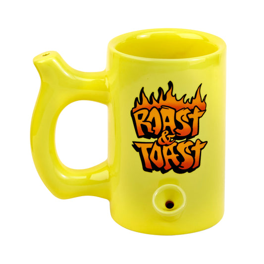 Yellow "Roast and Toast" Mug