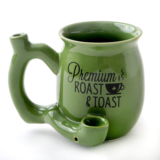 Green Small "Roast and Toast" Mug