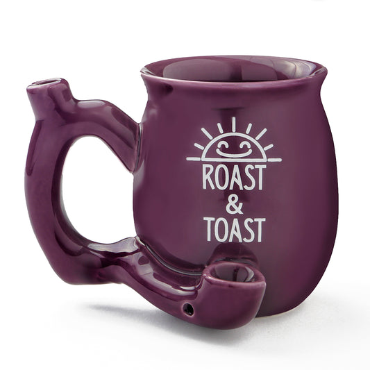 Small Purple "Roast and Toast" Mug